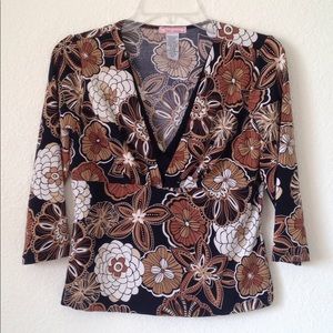 Ladies Vol. 1 Petite LS V-Neck Top (PS)